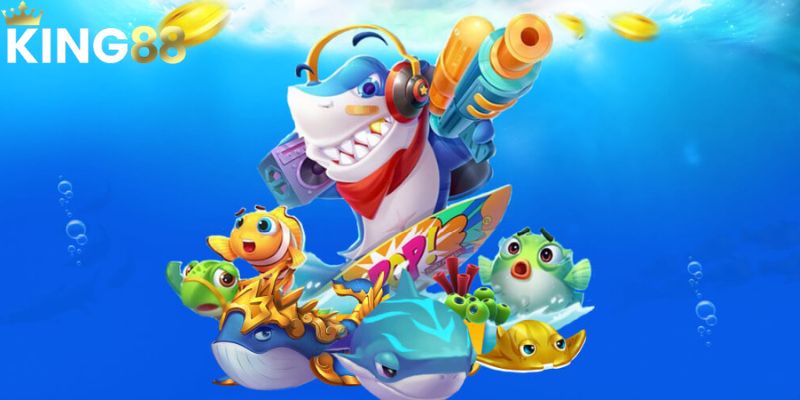 Săn cá online đổi tiền thật đa dạng cấp độ tại King88